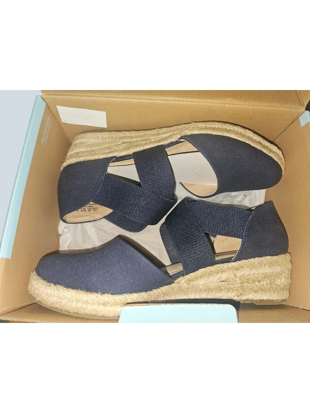 Life Stride Velocity 2.0 Keaton Navy Canvas Espidril Espadrille 8½M